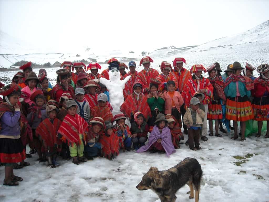 chocolatada, christmas in peru