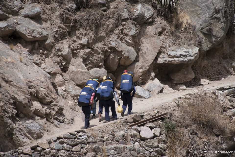 INCA TRAIL PORTERS 