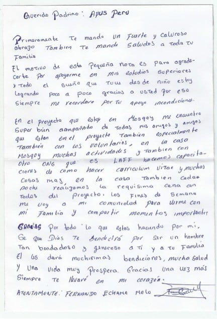 Fernando letter