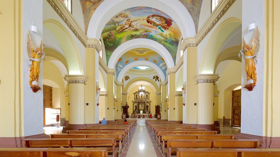 inside a church in trujillo, peru
