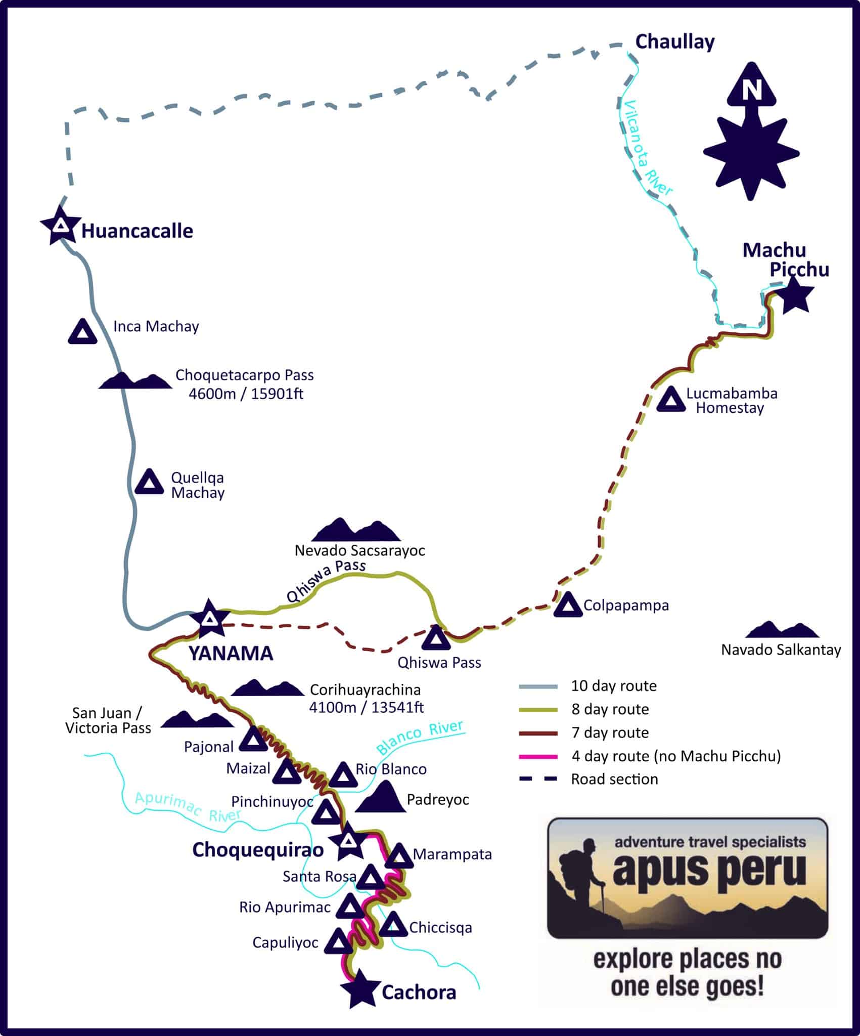 choquequirao trek mapa