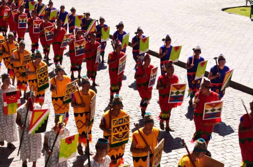 dancers parade inti raymi