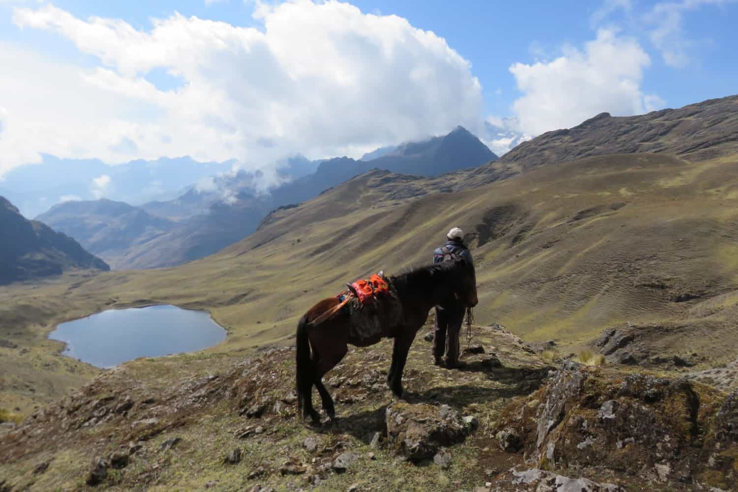 Lares valley trek view