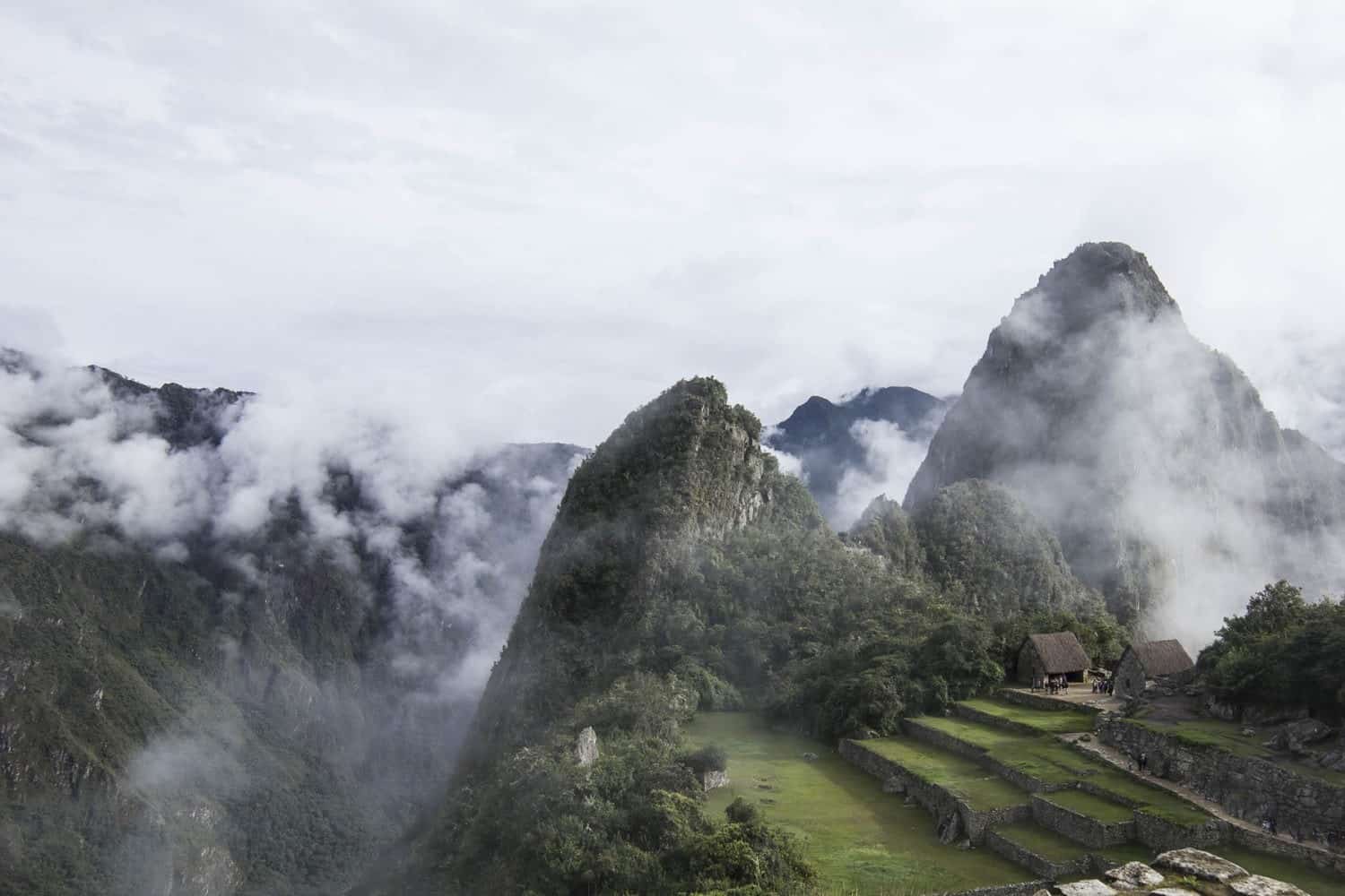 misty machu picchu peru