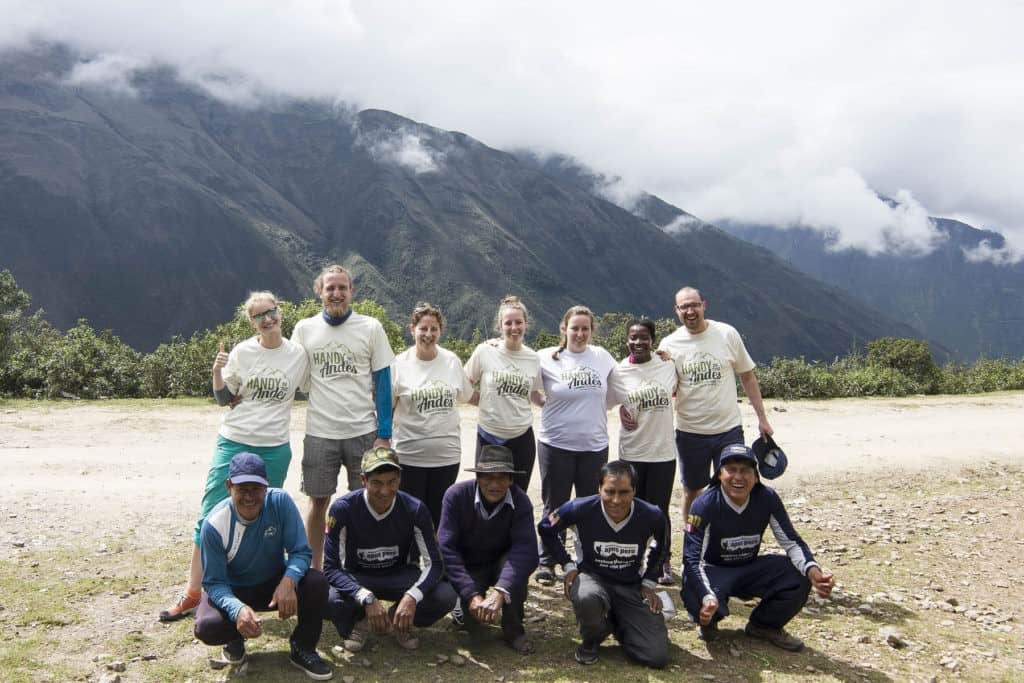 Apus Peru Clean up Trek, example of Sustainable tourism in Peru