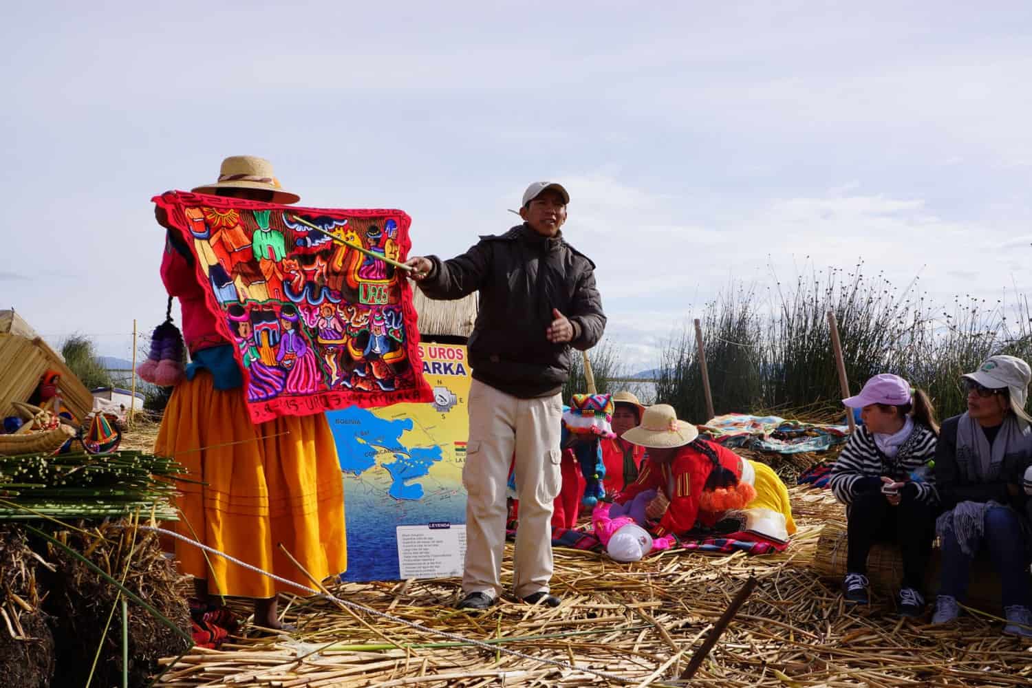 Uros island Lake Titicaca