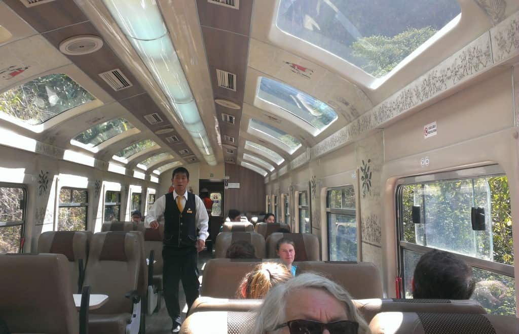 Machu Picchu train interior
