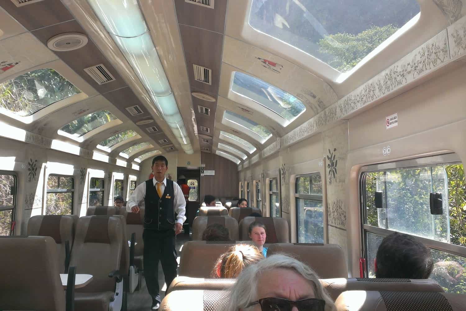 Machu Picchu train interior