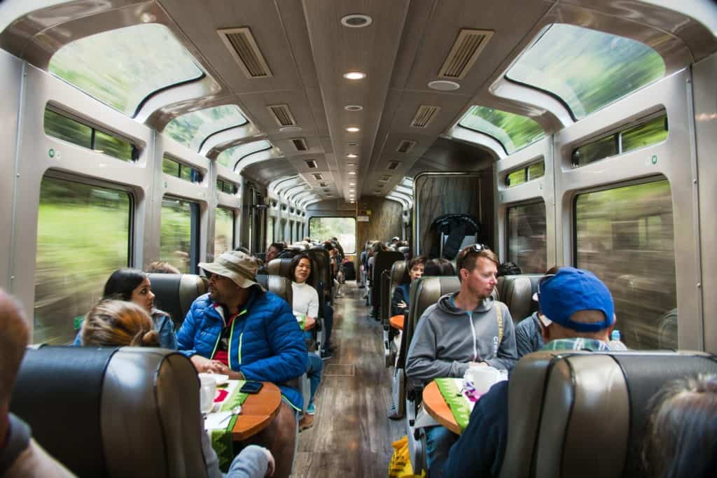 interior Train to Machu Picchu