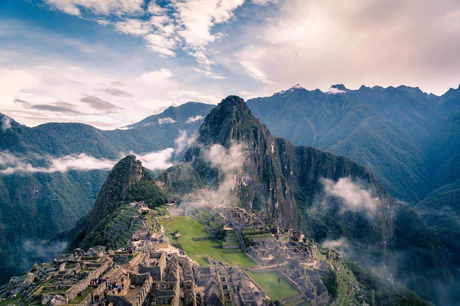 aguas calientes hotels, typical view of machu picchu site