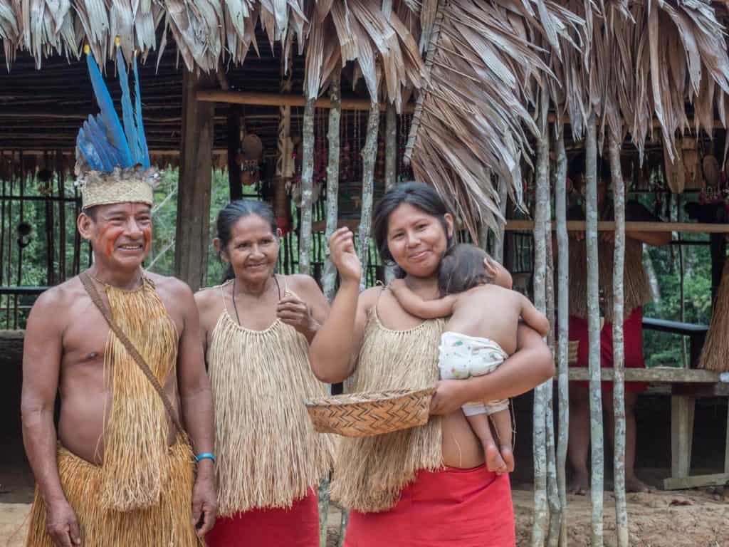 locals from Peruvian amazon
