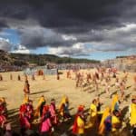inti raymi dances in sacsayhuaman