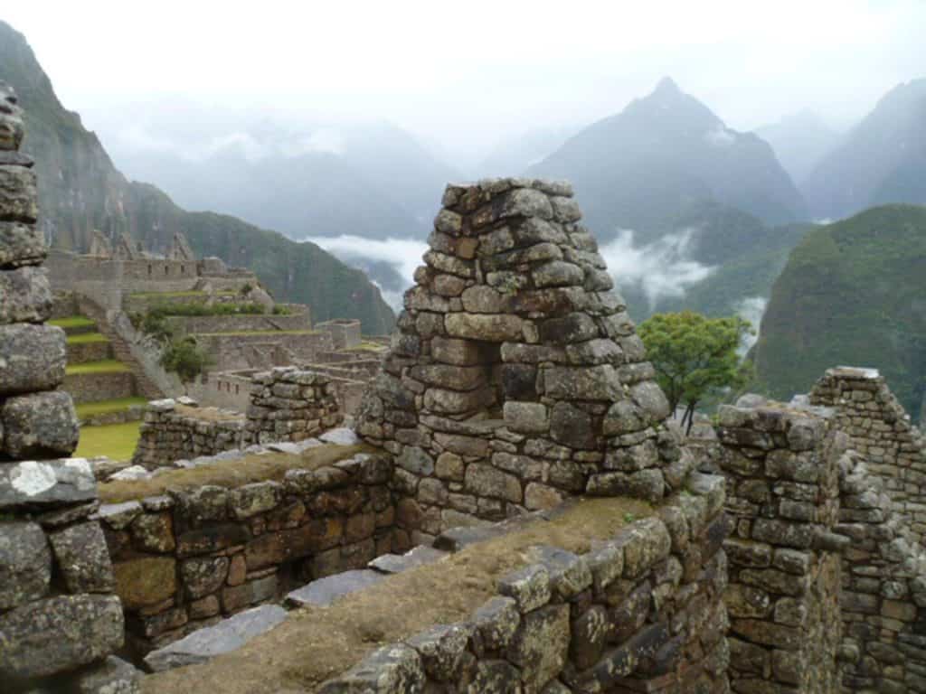 ancient inca ruins of machu picchu site