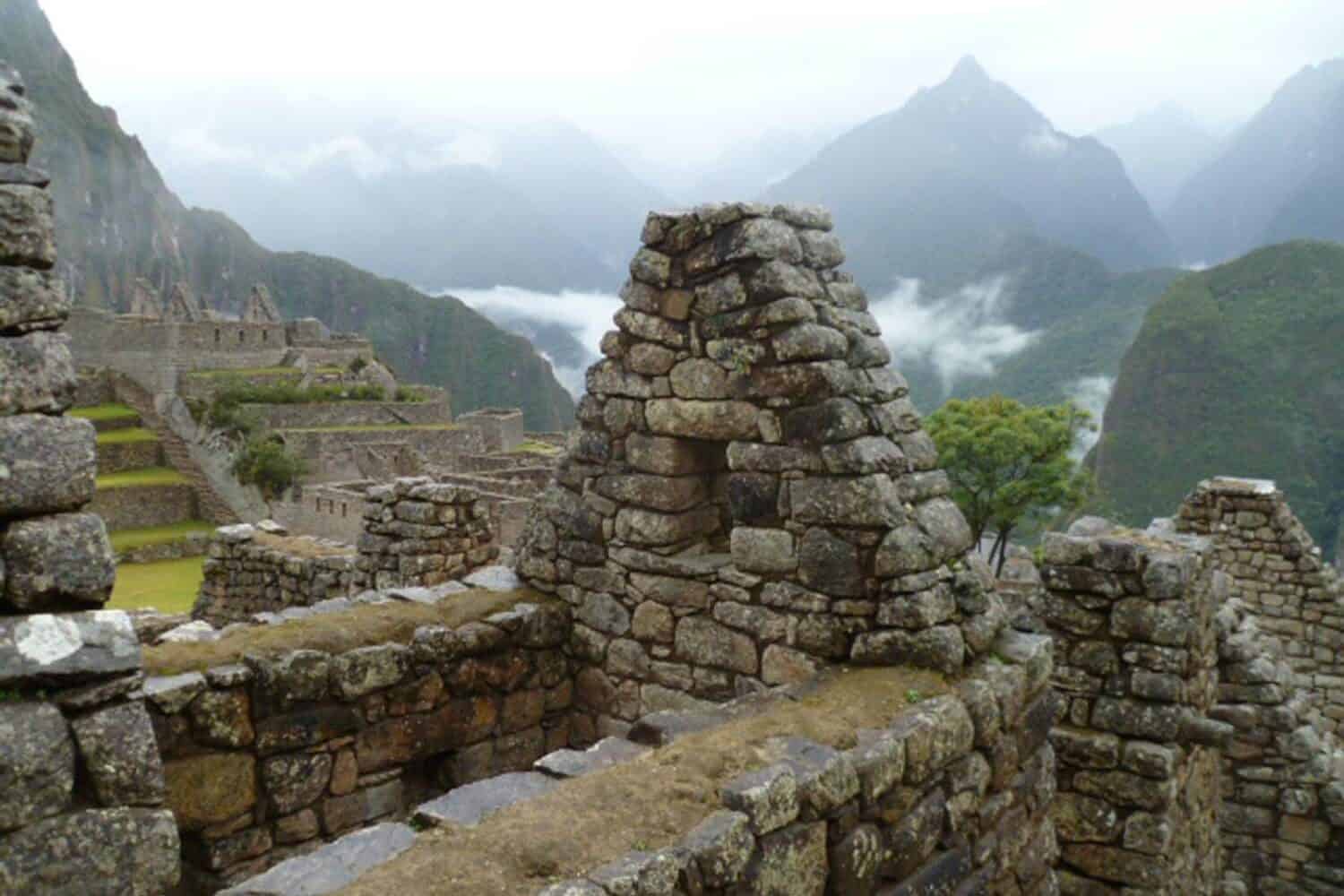 ancient inca ruins of machu picchu site