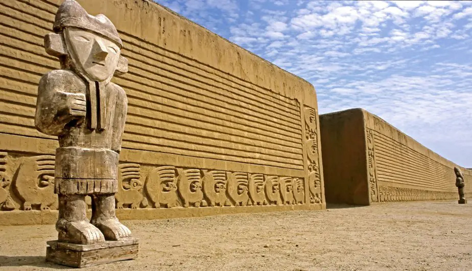 Chan Chan ruins in Peru