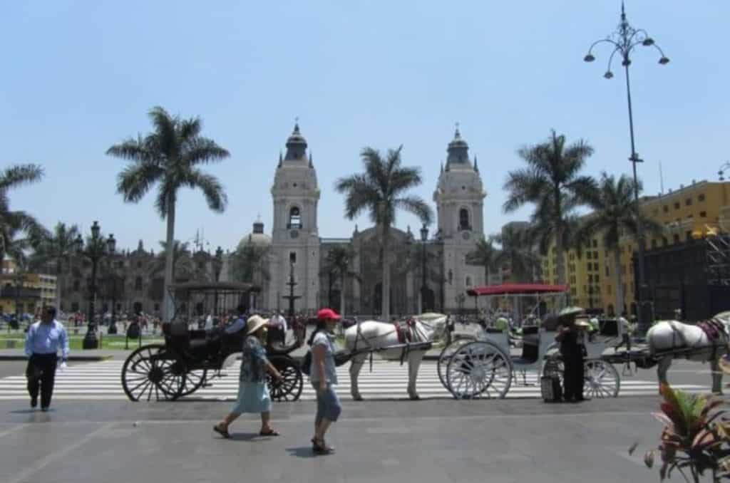 main plaza of lima, peru