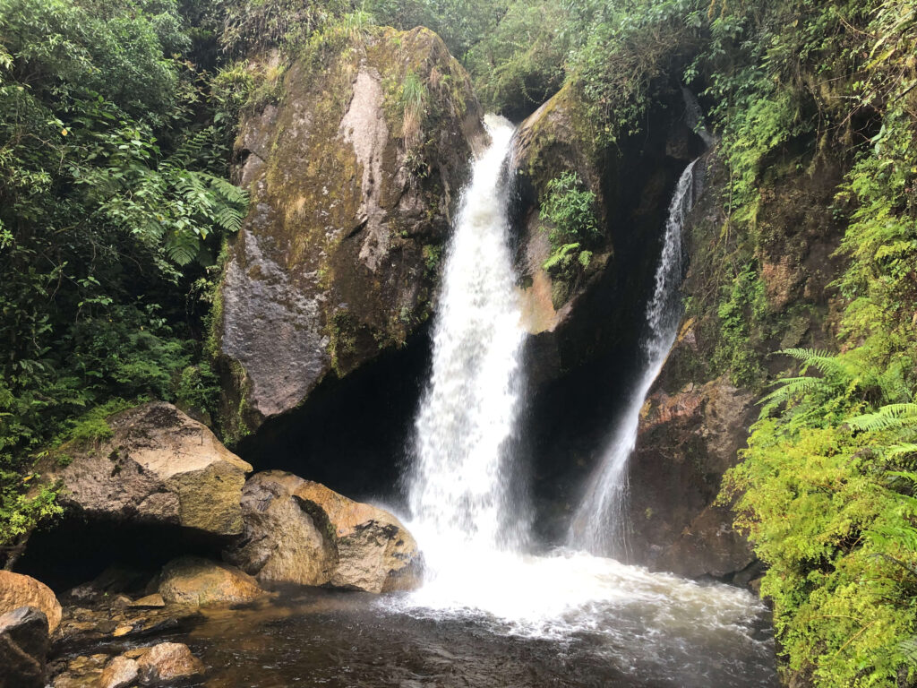 waterfall in aguas calientes