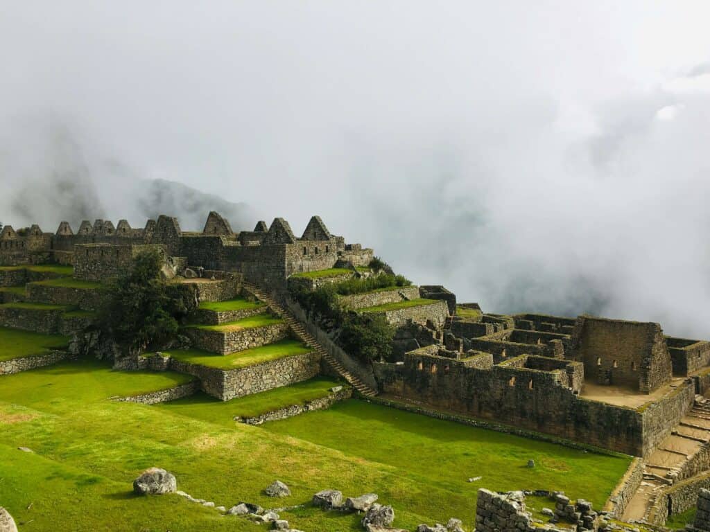 ruins of machu picchu world wonder in aguas calientes, peru