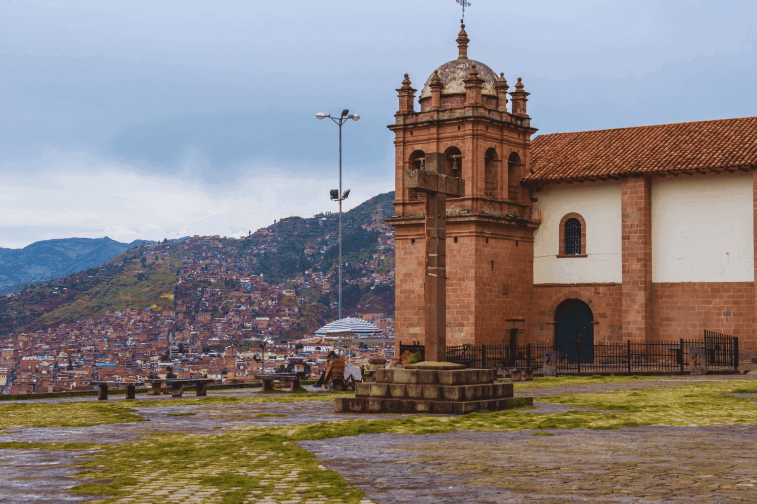 san cristobal lookout in cusco peru