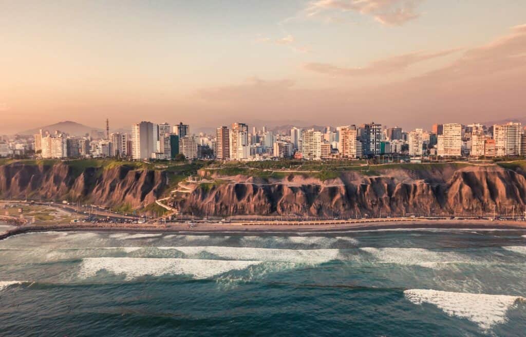 lima during sunset