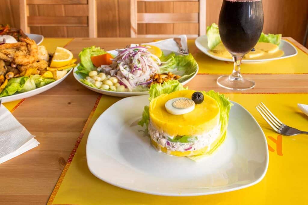 causa rellena, peru food