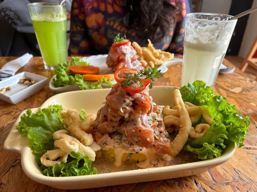 ceviche local peruvian dish