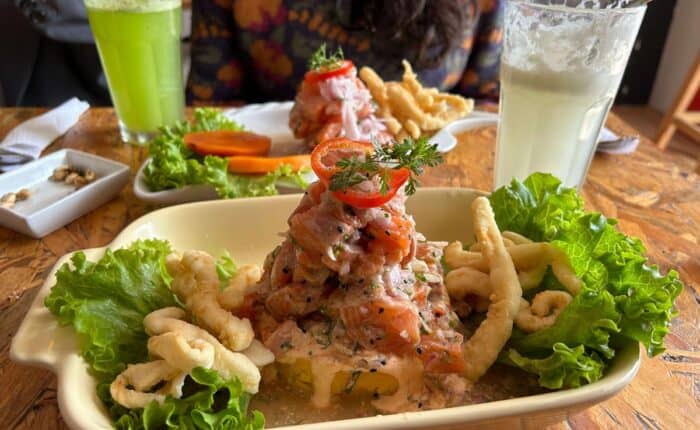 ceviche local peruvian dish