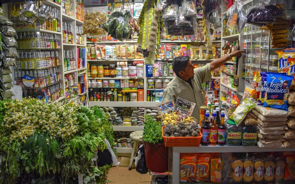 local market in peru