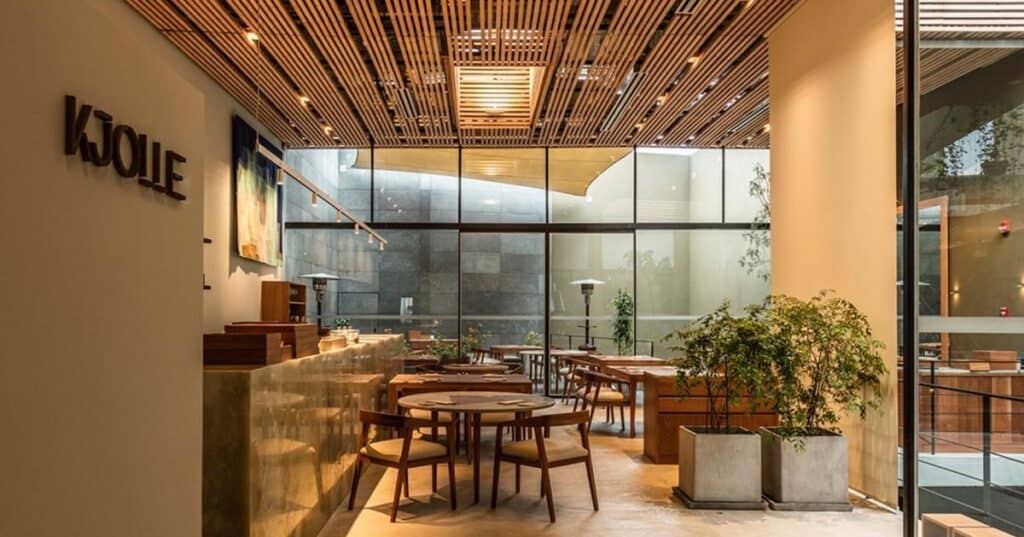 inside the kjolle restaurant in lima
