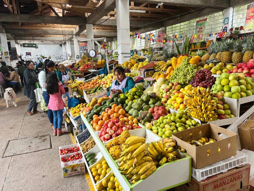 local market in peru